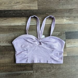 NWT Pacsun, orchid crop top, women's medium